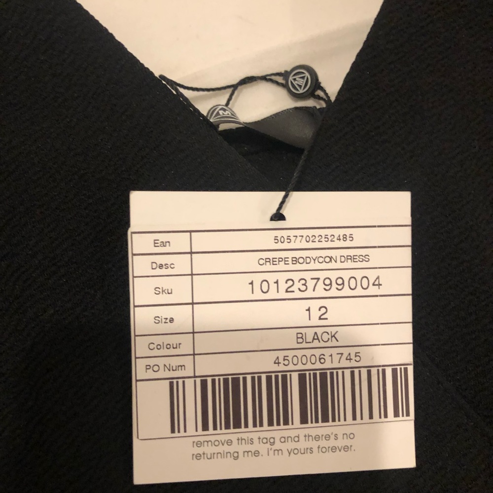 Crepe body con dress. NWT. - Picture 3 of 3